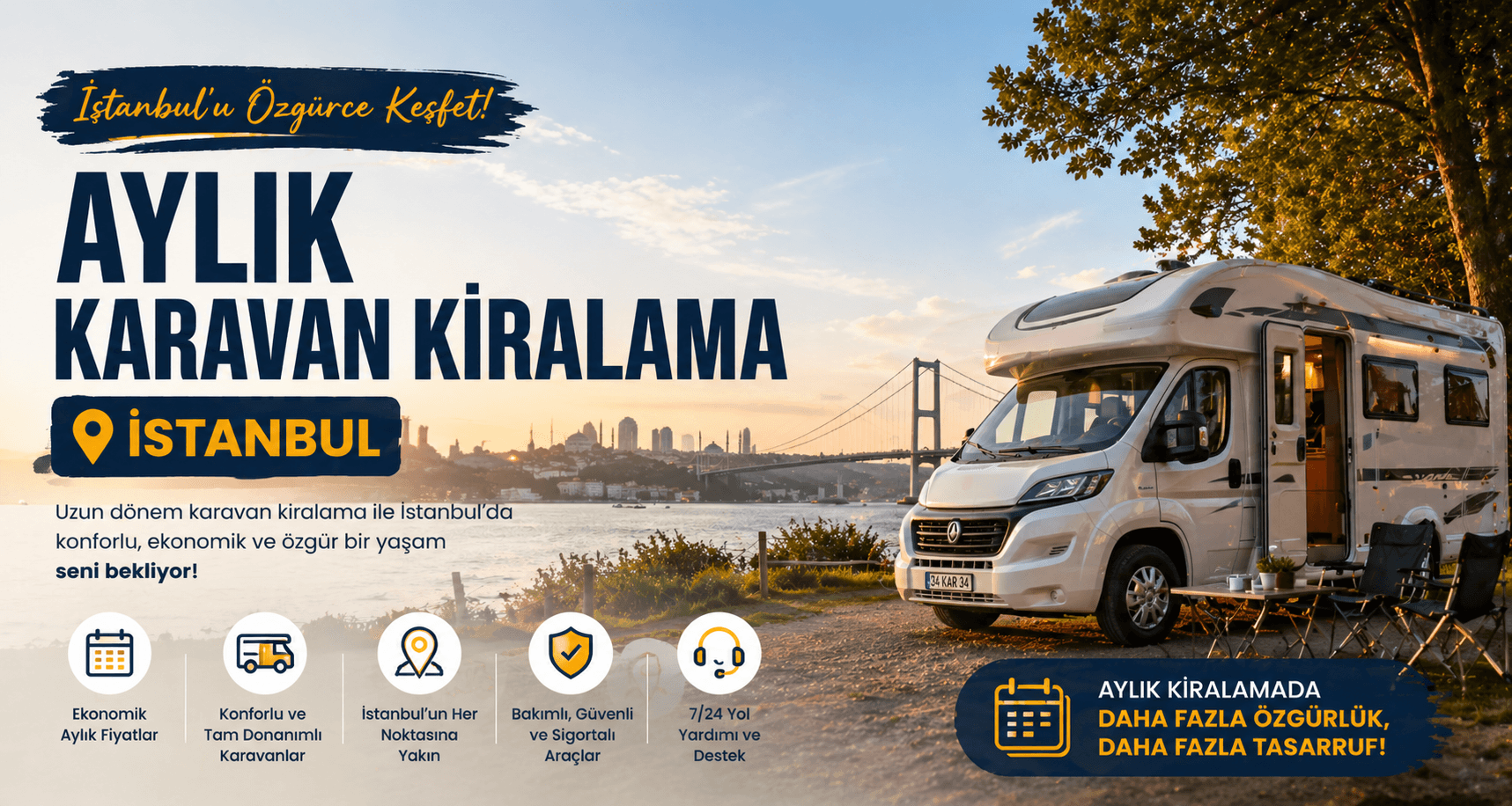 İstanbul'da Aylık Karavan Kiralama: Özgürlüğün Kapılarını Aralayın